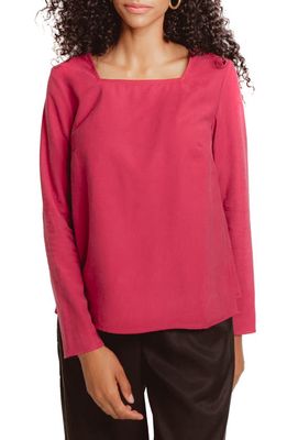 MADRI COLLECTION The Panel Nursing Top in Rose
