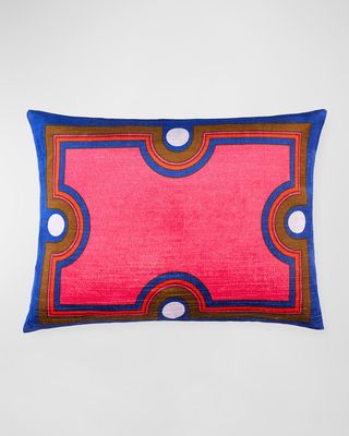 Madrid Supergraphic Rectangle Pillow, 12" x 16"