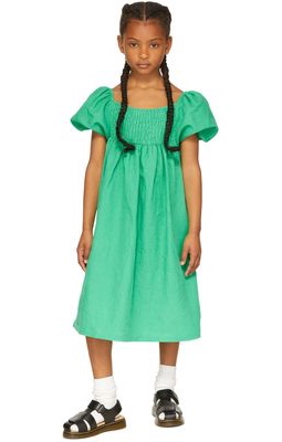 maed for mini Kids Green Jelly Jay Dress