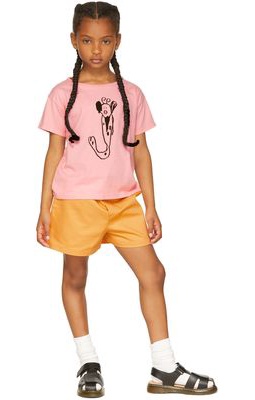 maed for mini Kids Orange Giddy Goldfish Shorts