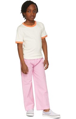 maed for mini Kids Pink Blocky Badger Trousers