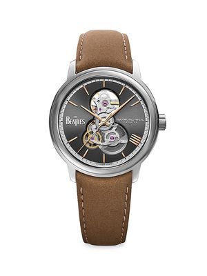 Maestro & The Beatles Limited Edition Skeleton Watch - Brown - Brown