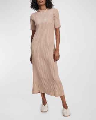 Maeve Rib-Knit Midi Dress