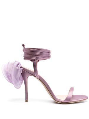Magda Butrym 105mm 3D flower sandals - Purple