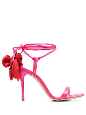 Magda Butrym 110mm 3D flower sandals - Pink