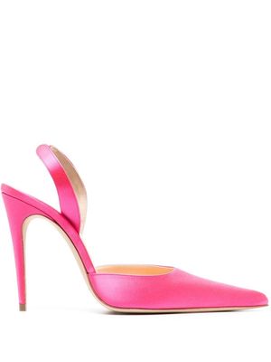 Magda Butrym 115mm pointed-toe satin pumps - Pink