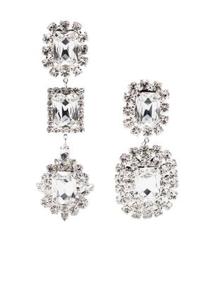 Magda Butrym asymmetric crystal earrings - Silver