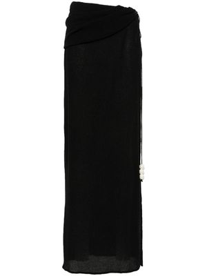 Magda Butrym asymmetric-design skirt - Black