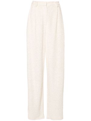 Magda Butrym bouclé straight trousers - Neutrals