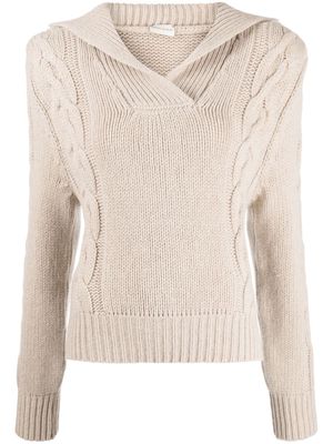 Magda Butrym cable-knit cashmere jumper - Neutrals