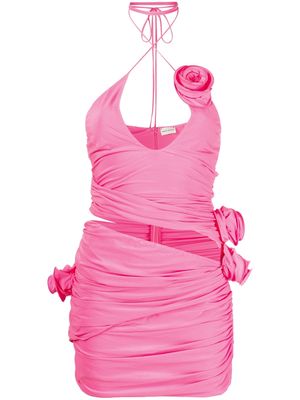 Magda Butrym crisscross cut-out minidress - Pink