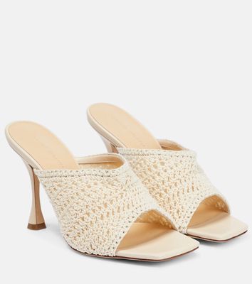 Magda Butrym Crochet and leather mules