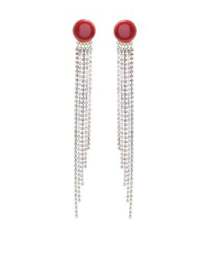 Magda Butrym crystal-embellished drop earrings - Red