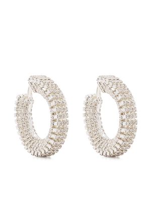 Magda Butrym crystal-embellished hoop earrings - Silver