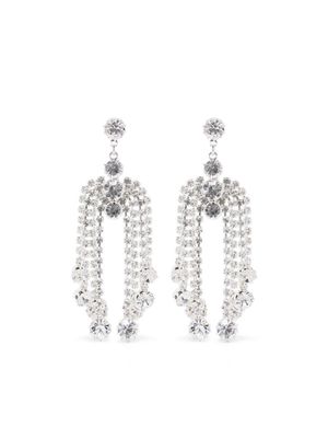 Magda Butrym crystal-fringe drop earrings - Silver