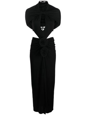 Magda Butrym cut-out halterneck maxi dress - Black