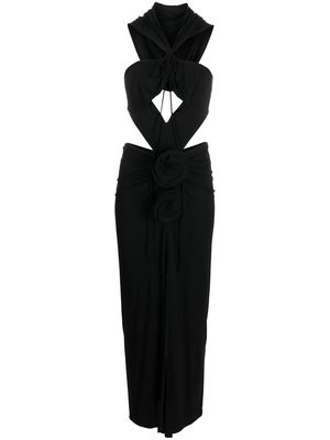 Magda Butrym cut-out silk maxi dress - Black