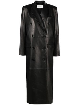 Magda Butrym double-breasted long coat - Black