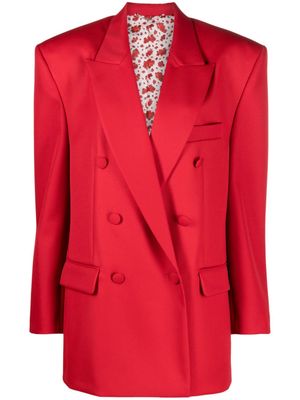 Magda Butrym double-breasted wool blazer - Red