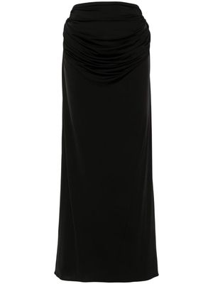 Magda Butrym draped maxi skirt - Black