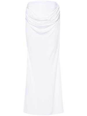 Magda Butrym draped maxi skirt - White