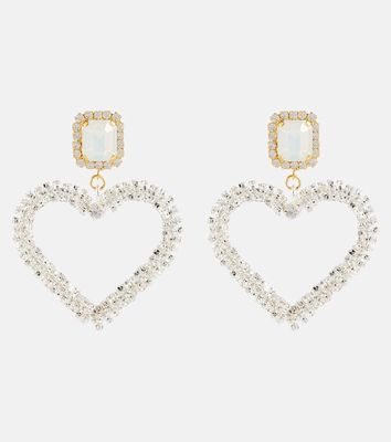 Magda Butrym Embellished asymmetric heart earrings