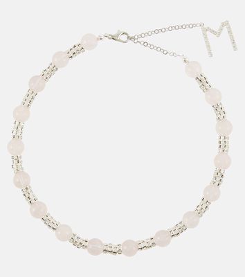 Magda Butrym Embellished necklace with rose quartz