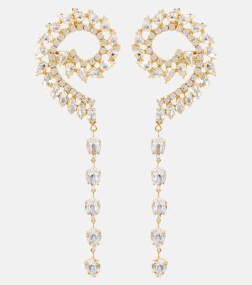 Magda Butrym Embellished spiral drop earrings