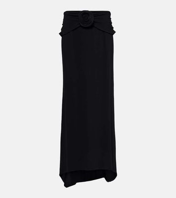 Magda Butrym Floral-appliqué maxi skirt