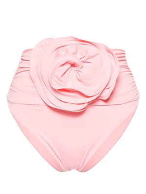 Magda Butrym floral-appliqué triangle bikini - Pink