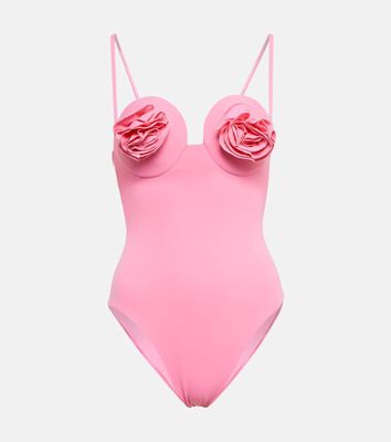 Magda Butrym Floral-embellished swimsuit