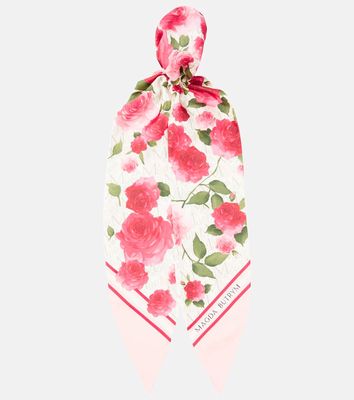 Magda Butrym Floral silk twill scarf