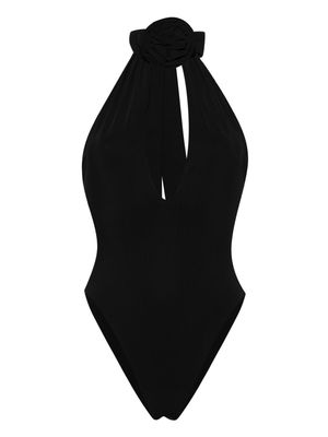 Magda Butrym halterneck plunging swimsuit - Black