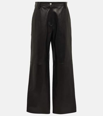 Magda Butrym High-rise wide-leg leather pants