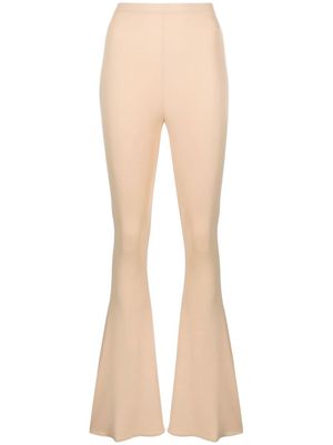 Magda Butrym high-waisted flared trousers - Neutrals