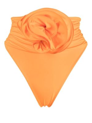 Magda Butrym high-waisted flower bikini bottoms - Orange