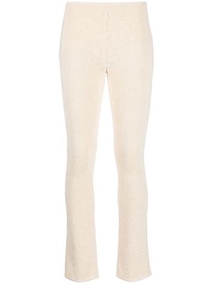 Magda Butrym high-waisted knitted leggigns - White