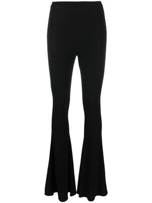 Magda Butrym jersey flared trousers - Black
