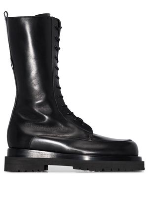 Magda Butrym lace-up combat boots - Black
