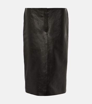 Magda Butrym Leather midi skirt