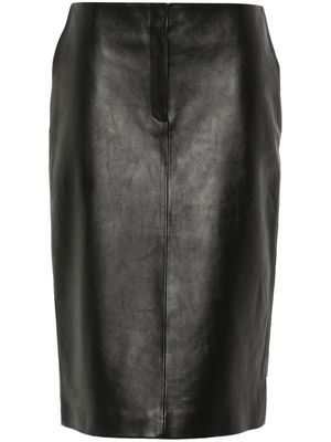 Magda Butrym leather pencil skirt - Black