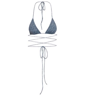 Magda Butrym Logo triangle bikini top