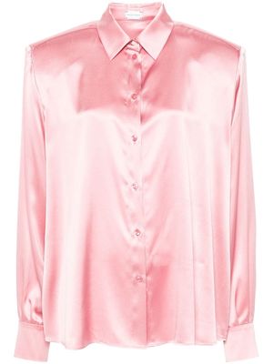 Magda Butrym long-sleeve silk shirt - Pink