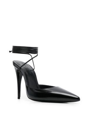 Magda Butrym pointed lace-up pumps - Black