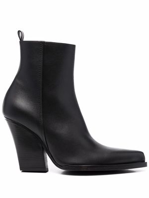 Magda Butrym pointed leather boots - Black