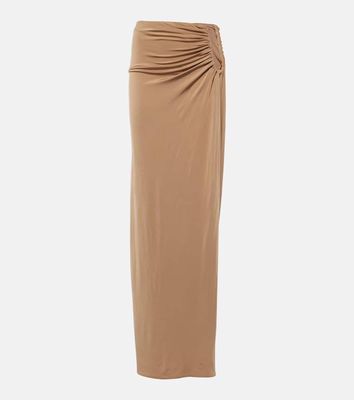 Magda Butrym Ruched mid-rise maxi skirt