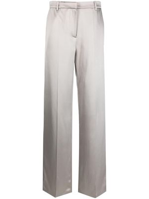Magda Butrym silk wide-leg trousers - Grey