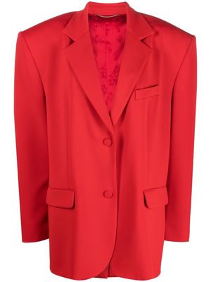 Magda Butrym single-breasted button-fastening blazer - Red