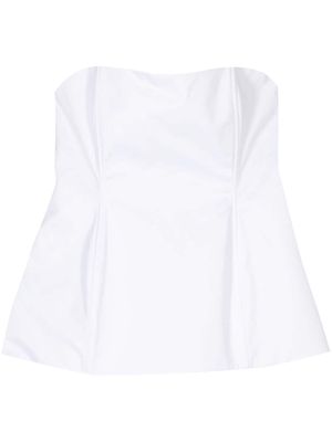 Magda Butrym strapless hourglass corset top - White