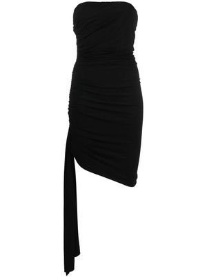 Magda Butrym strapless sash-detail ruched minidress - Black